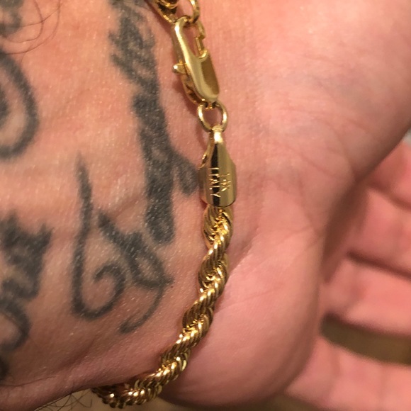 Solid 8.5” 3.8mm 14k Gold Rope Bracelet - Picture 11 of 12